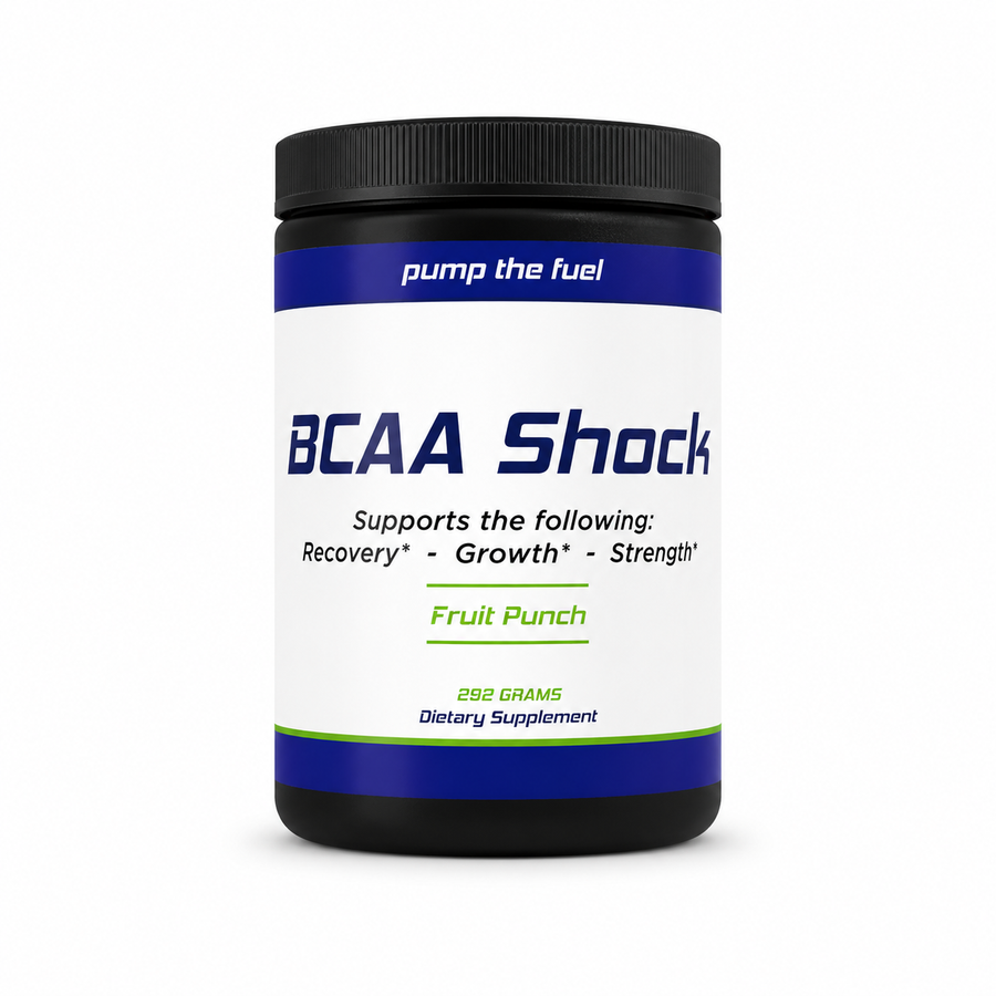 Pump The Fuel BCAA Shock fruit punch amino acid supplement, 292 grams